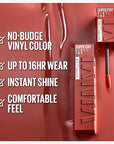 Maybelline Super Stay Vinyl Ink Longwear No-Budge Liquid Lipcolor Makeup, Highly Pigmented Color and Instant Shine, Punchy, Nude Lipstick, 0.14 fl oz, 1 Count