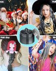Black Hair Color Wax - Temporary & Washable Hair Styling Mud Gel for Men, Women, Kids,For Halloween, Cosplay, Party, Crazy Hair Day & Children's Day