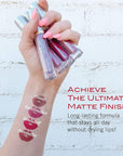 Mirabella Luxe Advanced Formula Matte Lip Gloss, Richly Pigmented Long-Wear and Full-Coverage Liquid Lipstick, Matte Lipstick for Women Stays Put and Won't Dry or Crack Lips, Classic