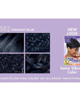 SoftSheen-Carson Dark and Lovely Fade Resist Rich Conditioning Hair Color, Permanent Hair Color, Up To 100 percent Gray Coverage, Brilliant Shine with Argan Oil and Vitamin E, Midnight Blue