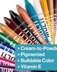 wet n wild Color Icon Cream Eyeliner Eyeshadow Multi-Stick, Moisturizing, Nourishing Velvety Cream-to-Powder Buildable & Blendable Formula, Cruelty-Free & Vegan - Not So Calm Waters