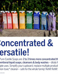 Dr. Bronner's - Pure-Castile Liquid Soap Bottle & Refill Carton Made with 82% Less Plastic (Almond, 32 oz) - Face, Body, Hair, Laundry, Dishes & More, Super-Concentrated, Organic, Vegan, Non-GMO