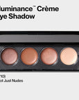 Revlon Crème Eyeshadow Palette, Illuminance Eye Makeup with Crease- Resistant Ingredients, Creamy Pigmented in Blendable Matte & Shimmer Finishes, 710 Not Just Nudes, 0.12 Oz