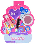 Klee Naturals Mineral Blush and Lip Shimmer Makeup Kit. Gentle and Non-Toxic. Kid-Friendly. Made in USA. (Rainbow Glitz)