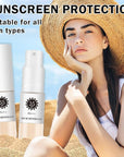AWCCXMYM Sunscreen Powder Setting Powder SPF 35 Mineral Full Coverage Scalp Sunscreen Setting Spray Powder Makeup for Hair Face Body Flawless Skin, Vegan & Cruelty Free #Translucent