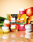Farmacy Bestsellers Skin Care Set - Includes Green Clean Cleansing Balm, Wake Up Honey Eye Cream, Honey Halo Face Moisturizer + Lip Smoothie - Travel Size Skincare for Healthy, Glowing Skin (4 Count)