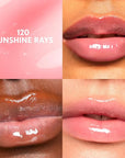 COVERGIRL Clean Fresh Yummy Lip Gloss, Sunshine Rays, W&F, Hydrating, Non-Sticky, Hyaluronic Acid, Glassy Shine, 0.33oz