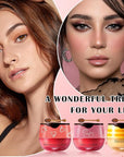 Honey Pot Lip Balm,3PCS Bee Lip (Honey+Watermelon+Cherry)