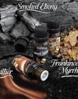 Gentleman Fragrance Oils Set, Essential Oil for Diffuser, Diffuser Oil, Use for Soap Candle Making, Sandalwood, Cedar, Rum, Leather, Smoky Oud, and Frankincense & Myrrh