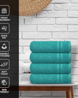 Infinitee xclusives teal hand towels