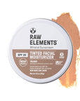 Raw Element Ultra-Moisturizing Tinted Face Cream, Non Toxic 1.8 oz