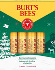 Burt's Bees Lip Balm, Beeswax Bounty, Classic, 4-Pack, 0.15 Oz
