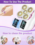 Electric Razors for Women Legs Travel : Rechargeable Waterproof Razor Trimmer for Womens - Dry Wet Electric Shaver for Women - Pro Portable Personal Body Shaver