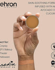 Mehron Makeup Paradise Makeup AQ Refill Size | Stage & Screen Performance, Face & Body Painting, Beauty, Cosplay, and Halloween | Water Activated Face Paint, Body Paint .25 oz (7 ml) (LIGHT BROWN)