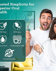 GuruNanda Spoon & U-Shaped Tongue Scraper Variety Pack (2 Pack) with Travel Case, 420 Medical Grade Stainless Steel, Promotes Fresh Breath & Oral Care