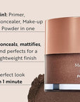 M. Asam Magic Finish Deep Teint Make-Up Mousse (1.01 Fl Oz) – 4in1 Primer, Foundation, Concealer & Powder With Buildable Coverage, Hides Redness And Dark Spots, Vegan, For Deeper Skin Tones