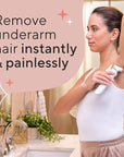 Finishing Touch Flawless Underarm Hair Removal Electric Razor Device, Designed to Shave and Contour Womens Sensitive Underarm Area, Cordless Groomer, Painless for All Skin Types