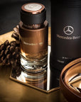 Mercedes-Benz - Le Parfum - Irresistible Fragrance For Men - Wood And Leather Scent - For Dynamic, Leading Personalities - Pink Pepper, Bergamot, Violet Leaves, Amber Notes - Eau De Parfum - 4 Fl Oz