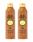 Sun Bum Original SPF 50 Sunscreen Body Spray - Broad Spectrum Moisturizing Sunscreen with Vitamin E - Hawaii 104 Act Compliant (Made without Octinoxate & Oxybenzone) - 6 oz (Pack of 2)