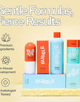Bubble Skincare Slam Dunk Bundle - Hydrating Face Cream for Dry Skin Made with Vitamin E + Aloe Vera Juice for a Glowing Complexion - Skin Care with Blue Light Protection (50ml + 10ml, 2 Count)