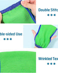 6 pcs exfoliating washcloth, korean