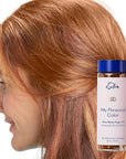 eSalon Permanent Hair Color & Hair Dye Complete Kit - Personal Colorist Kit for Up To 100% Gray Coverage for All Hair Types - Professional-Grade Ammonia-Free Hair Dye (Dark Blonde Copper 7C)