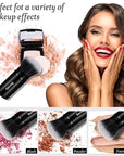 Makeup Brush Kabuki Face Brushes Retractable Travel Blush Kabuki Brush Portable Flawless for Foundation, Powder Blush, Bronzer, Buffing, Liquid, Cream, Cruelty Free with Cover