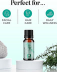 Pure Rosemary Essential Oil for Aromatherapy - Undiluted Rosemary Oil for Hair Skin and Nails - Essential Oil for Diffusers Plus Hair Oil for Enhanced Shine Cleansing and Dry Scalp Treatment