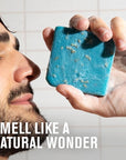Every Man Jack Cold Plunge Mens Bar Soap - Tahoe Blue Scent with notes of Bergamot, Lemon, Freshwater Mist - Deeply Cleans, Hydrates with Naturally Derived Ingredients and Medium Grit - 5oz (2 Pack)