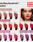 REVLON Lipstick, ColorStay Suede Ink, Built-in Primer, Infused with Vitamin E, Waterproof, Smudge-proof, Matte Color, 004 Pure Talent, 0.09 oz.