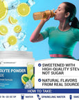 Dr. Berg Zero Sugar Hydration Keto Electrolyte Powder - Enhanced w/ 1000 mg of Potassium & Real Pink Himalayan Salt (NOT Table Salt) - Lemonade Flavor Hydration Drink Mix Supplement - 50 Servings