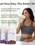 310 Nutrition All-In-One Meal Replacement Shake Powder - Plant-Based Protein Smoothie Blend w/High Fiber, Probiotics & Adaptogens - Low Carb, Vegan, Keto & Paleo Friendly - Mocha - 28 Srv