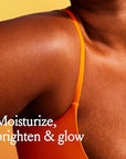 Billie Glow Brightening Women's Body Lotion, Citrus Woods Scent, With Vitamin C, 18 fl oz