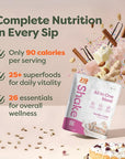 310 Nutrition All-In-One Meal Replacement Shake Powder - Plant-Based Protein Smoothie Blend w/High Fiber, Probiotics & Adaptogens - Low Carb, Vegan, Keto & Paleo Friendly - Vanilla Cake - 28 Srv