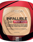 L'Oreal Paris Makeup Infallible Fresh Wear Foundation in a Powder, Up to 24H Wear, Waterproof, Vanilla, 0.31 oz.