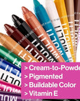 wet n wild Color Icon Cream Eyeliner Eyeshadow Multi-Stick, Moisturizing, Nourishing Velvety Cream-to-Powder Buildable & Blendable Formula, Cruelty-Free & Vegan - Poppy-lar