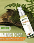 AMVital Turmeric Toner for Oily Skin - Natural Dark Spot Solution - Effective for Dark Spots and Acne - Revitalize and Balance with Herbal Ingredients