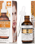 Advanced Clinicals Turmeric Oil Serum For Face | Facial Skin Care Serum With Jojoba + Coconut Oil To Improve Appearance Of Dark Spots & Uneven Skin Tone | Antioxidant Dry Skin Moisturizer, 2-Pack