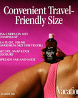 Vacation Baby Oil SPF 30 + Air Freshener Bundle, Broad Spectrum SPF 30 Sunscreen Oil, Vegan Suntan Oil with Broad Spectrum SPF, Sunscreen Tanning Oil, TSA Friendly, Travel Size, 3.4 fl. oz.