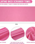 Tatuo 4 Pieces Korean Exfoliating Washcloth Body Back Scrubber Japanese Italy Exfoliating Cloth 35.5 Inch Long Bath Towel Washcloth Dead Skin Remover for Men Women(Mixed Color)