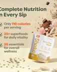 310 Nutrition All-in-One Plant-Based Meal Replacement Shake - High-Fiber Protein with Probiotics, Digestive Enzymes & Adaptogens - Vegan, Low Carb, Keto-Friendly Superfood Blend - Banana Cream Pie - 14 Servings