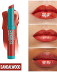 MAYBELLINE Green Edition Balmy Lip Blush, Formulated With Mango Oil, Sandalwood, Brick Red, 1 Count (Pack of 2)