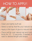 Ardell Nail Addict Naked Seductress, Press On Nails, Medium Almond Shape, Nail Kit, 1-Pack