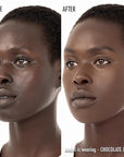Black Radiance Color Perfect Foundation Stick with Soft Brush Applicator Duo – Buildable, Blendable Versatile Pigment-Rich Formula - Chocolate Dipped