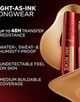 L'Oreal Paris Infallible Skin Ink 2-in-1 Foundation Concealer Hybrid Face Makeup, up to 48HR Transfer-Resistant with Buildable Light to Full Coverage, 450 Rich Cool