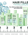 Garnier Fructis Hair Filler Moisture Repair Conditioner, Sulfate Free Conditioner for Curly, Wavy Hair with Hyaluronic Acid, 10.1 Fl Oz, 1 Count