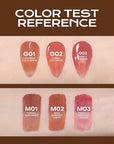 Mistine Lip Gloss Thai latte Long Lasting Lip Glaze Non-sticky Lip Tint Gloss with 1% Peptide Glossy Finish G02 Coral Ice Drop 0.1oz 1 Count