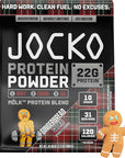 Jocko Mölk Whey Protein Powder - Keto, Probiotics, Grass Fed, Digestive Enzymes, Amino Acids, Sugar Free Monk Fruit Blend - Muscle Recovery & Growth (31 Servings (Pack of 1), Gingerbread Cookie)