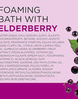 Dr Teal's Foaming Bath with Pure Epsom Salt, Black Elderberry with Vitamin D, 34 fl oz (Pack of 4)