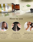GuruNanda Rosemary Mint for Hair Growth with Keratin & Vitamin E Oil - Encourages Scalp, Shine & Hair Strengthening- 100% Natural, Cruelty-Free, 2oz